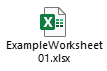 OLE object excel icon